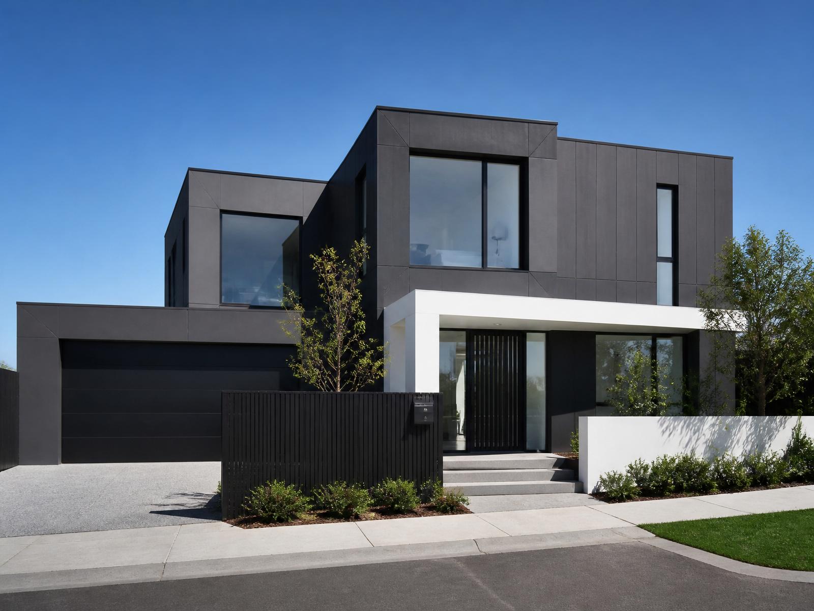 Modern residential home exterior — the kind of project Moderna Remodeling builds across Southeast Michigan